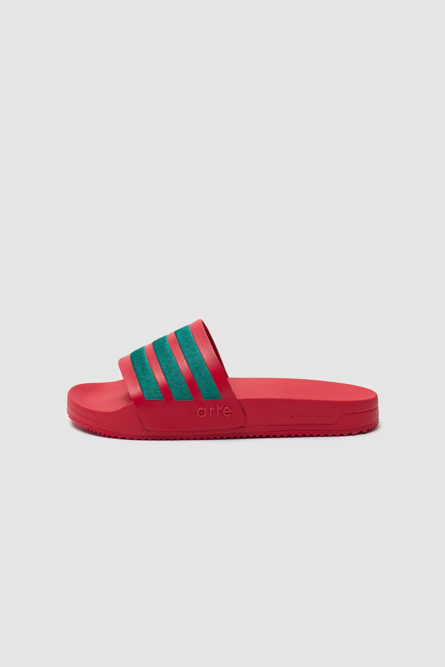 Arte for adidas Adilette - Better Scarlet/Collegiate Green - Image 3