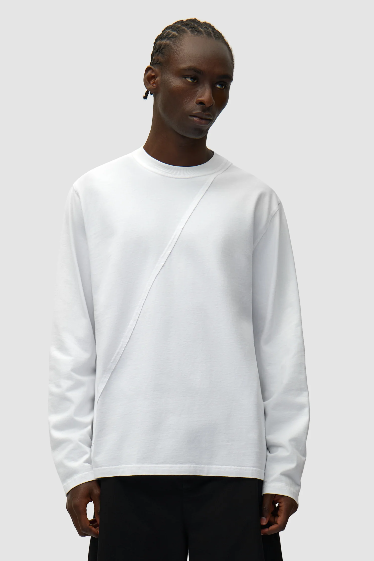 Back Circle Logo Longsleeve - White - Image 3