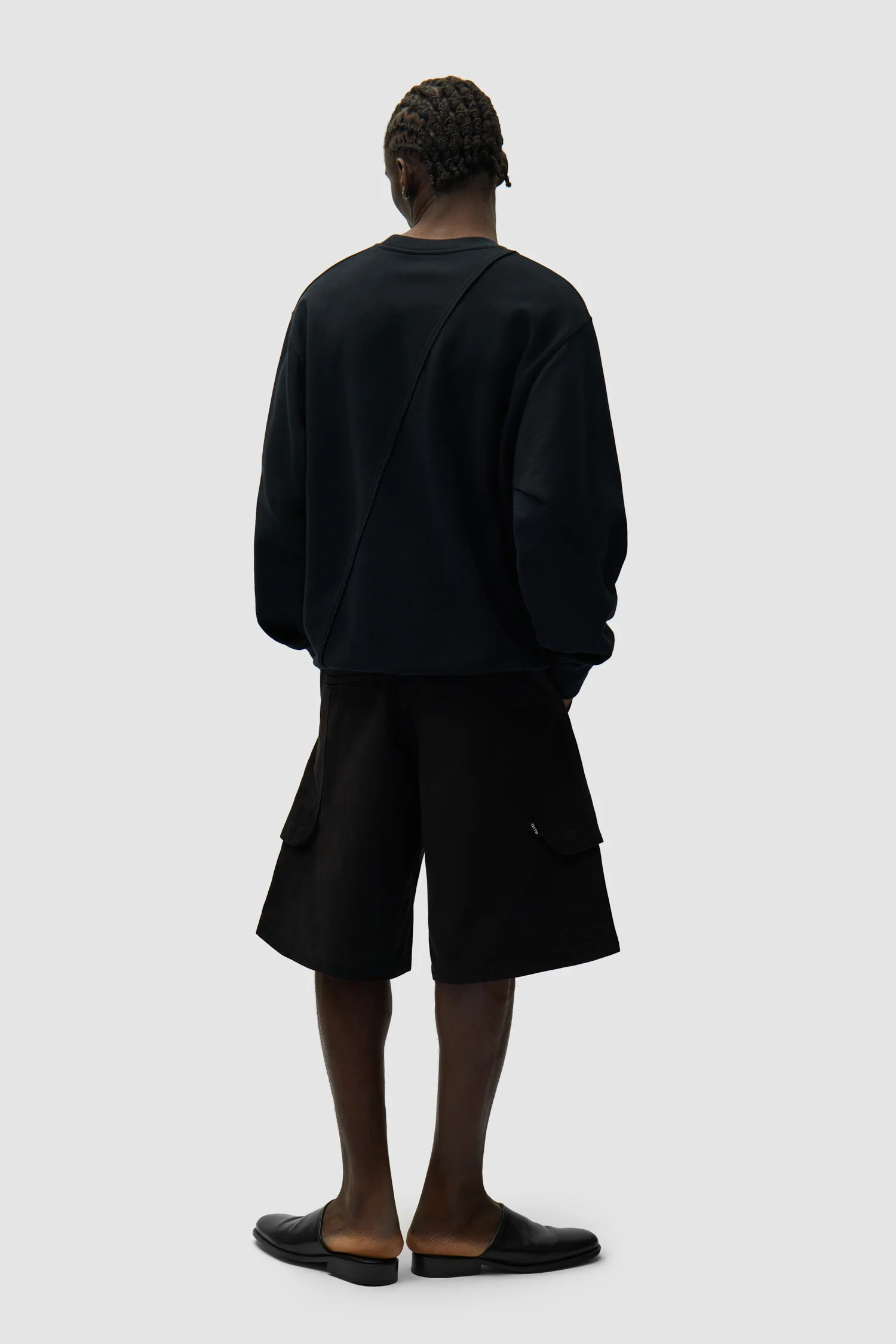 Circle Logo Embroidery Sweater - Black - Image 6