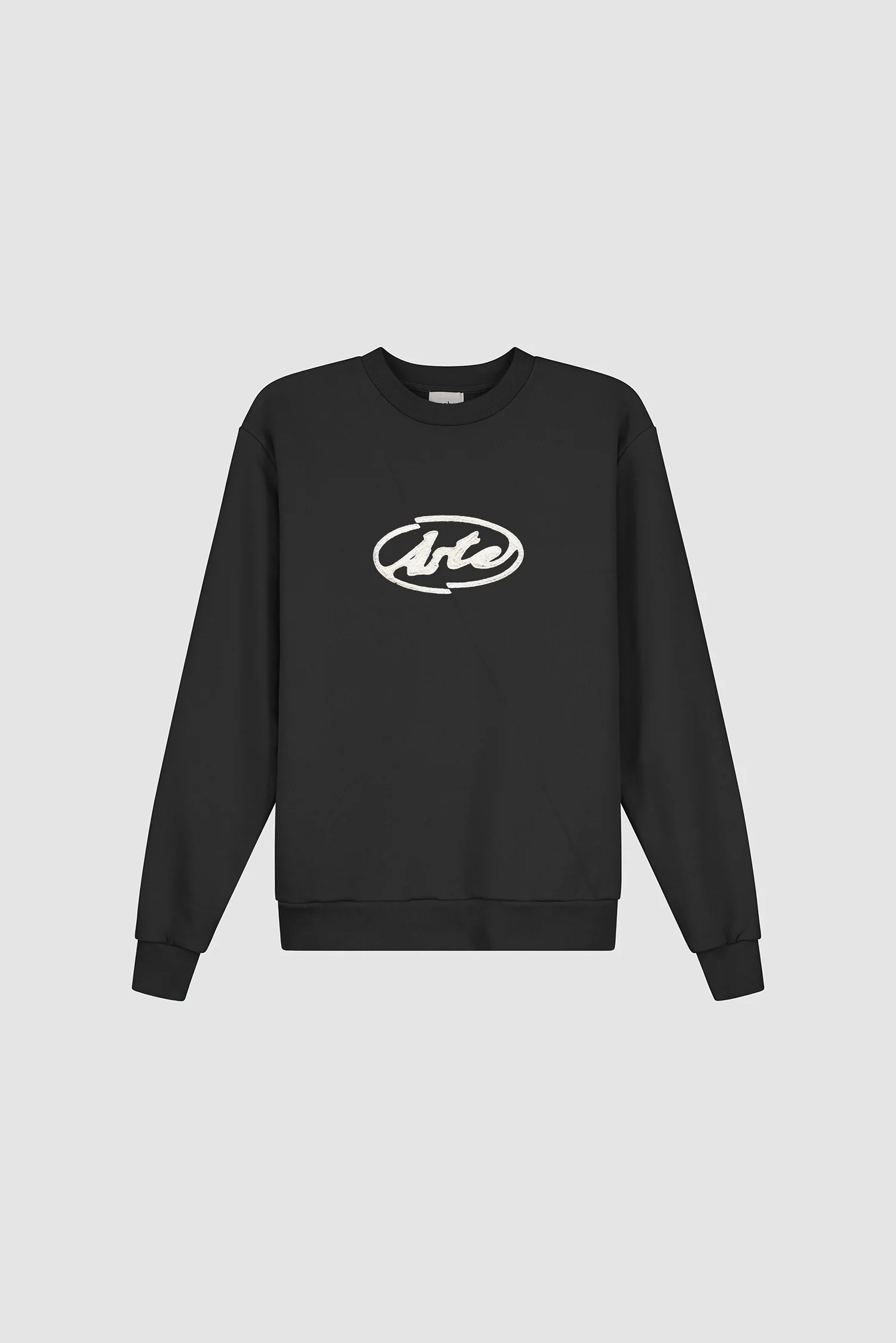 Circle Logo Embroidery Sweater - Black - Image 9