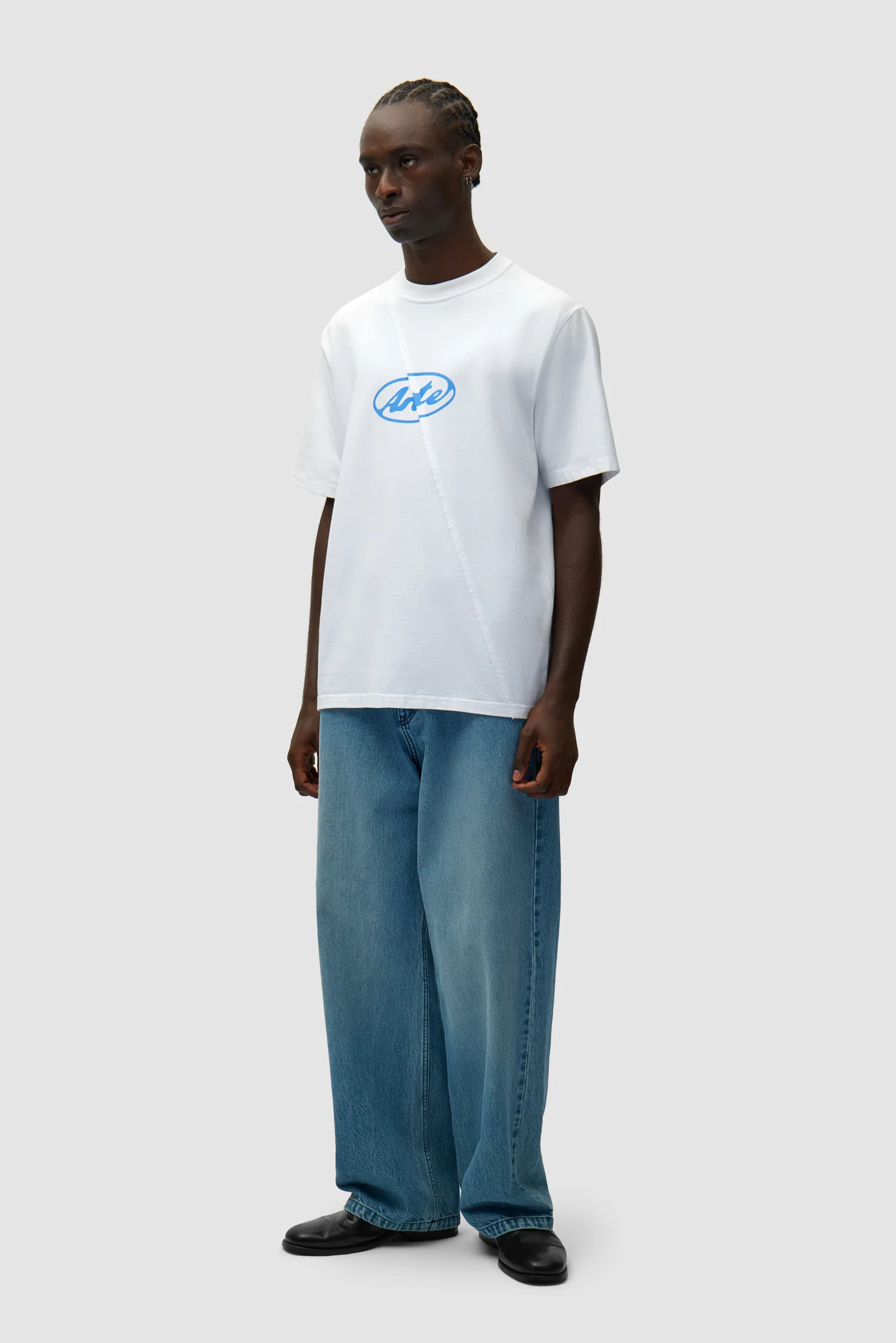 Circle Logo Pocket Pants - Denim Bleach - Image 6