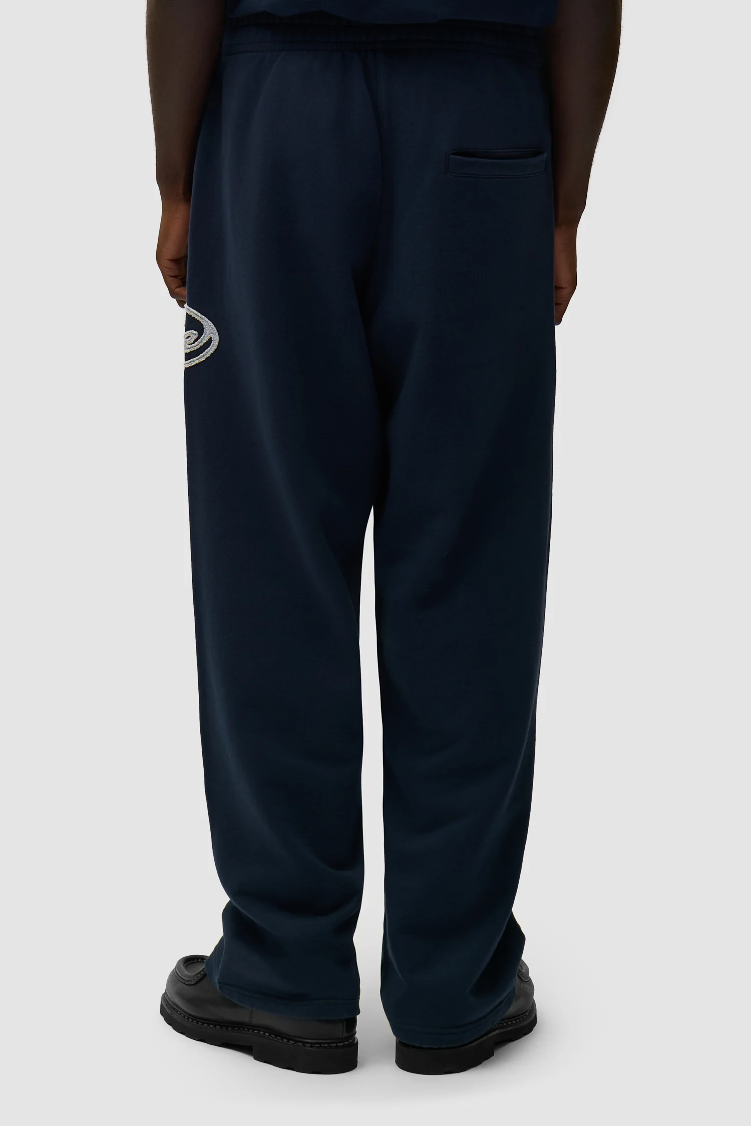 Circle Patch Logo Sweatpants - Navy - Image 3