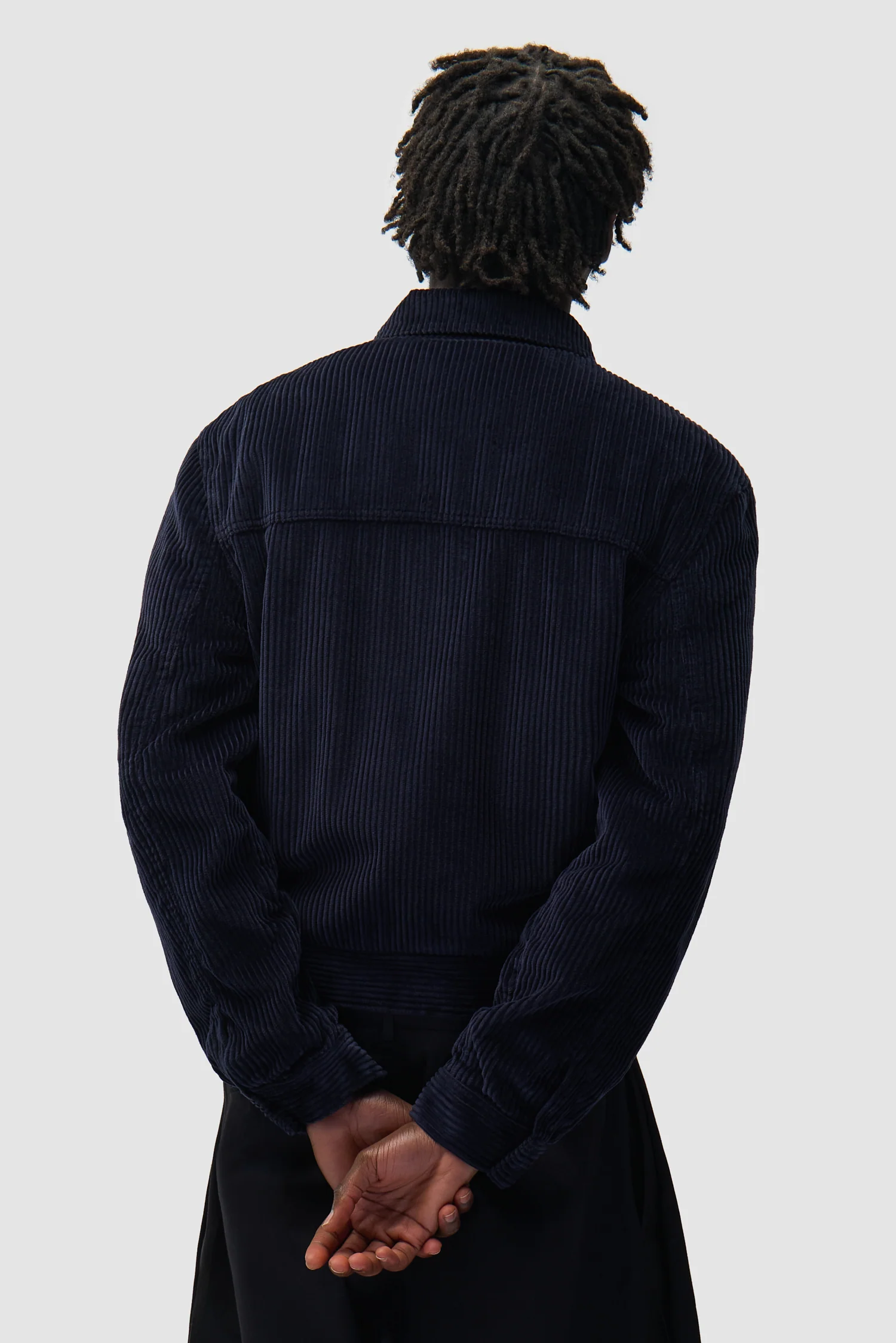 Corduroy Jacket - Navy - Image 3