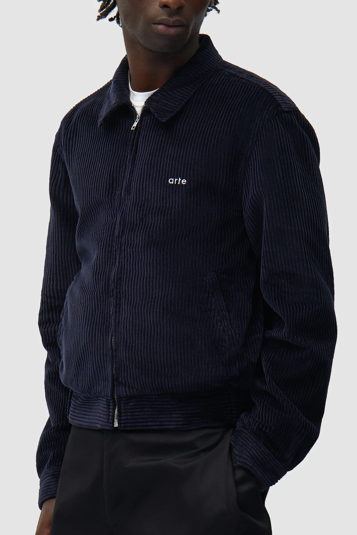 Corduroy Jacket - Navy - Image 7