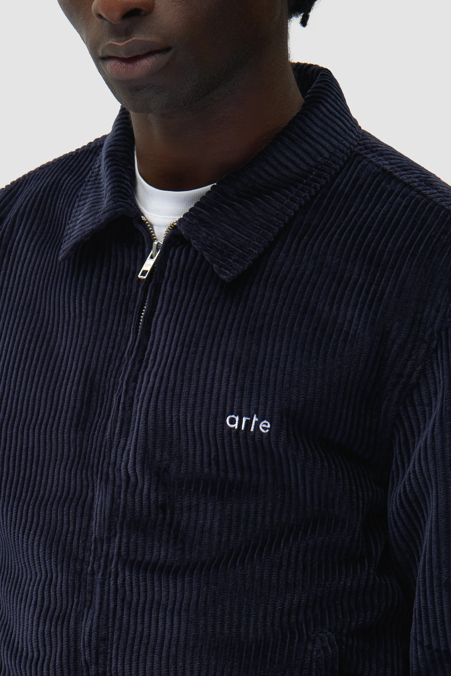 Corduroy Jacket - Navy - Image 8