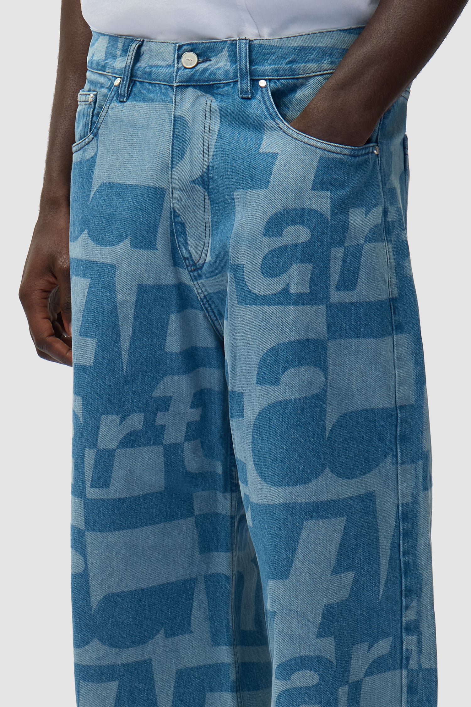 Denim Allover Pants - Raw Denim - Image 8