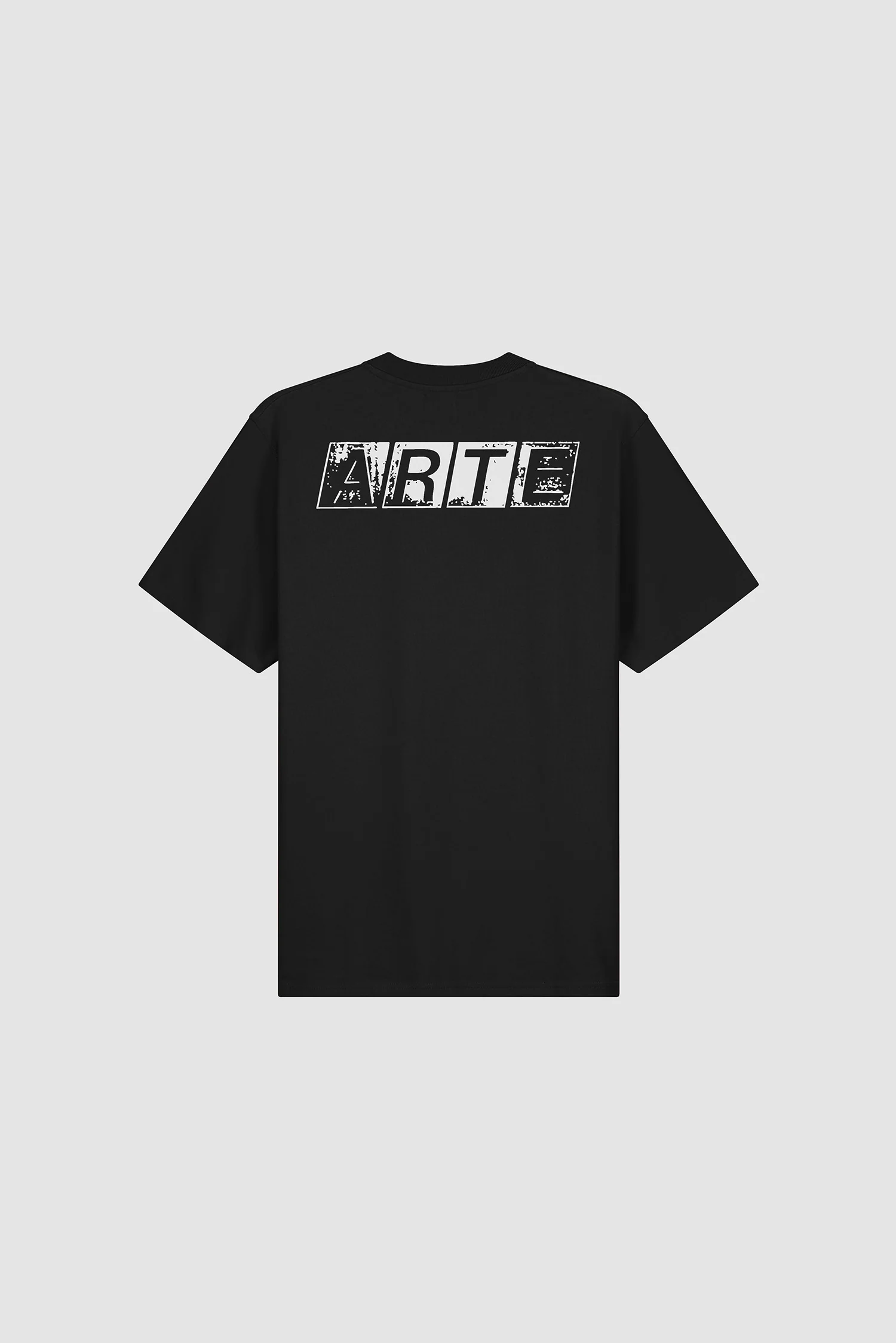 Faded Back Print T-shirt - Black - Image 8