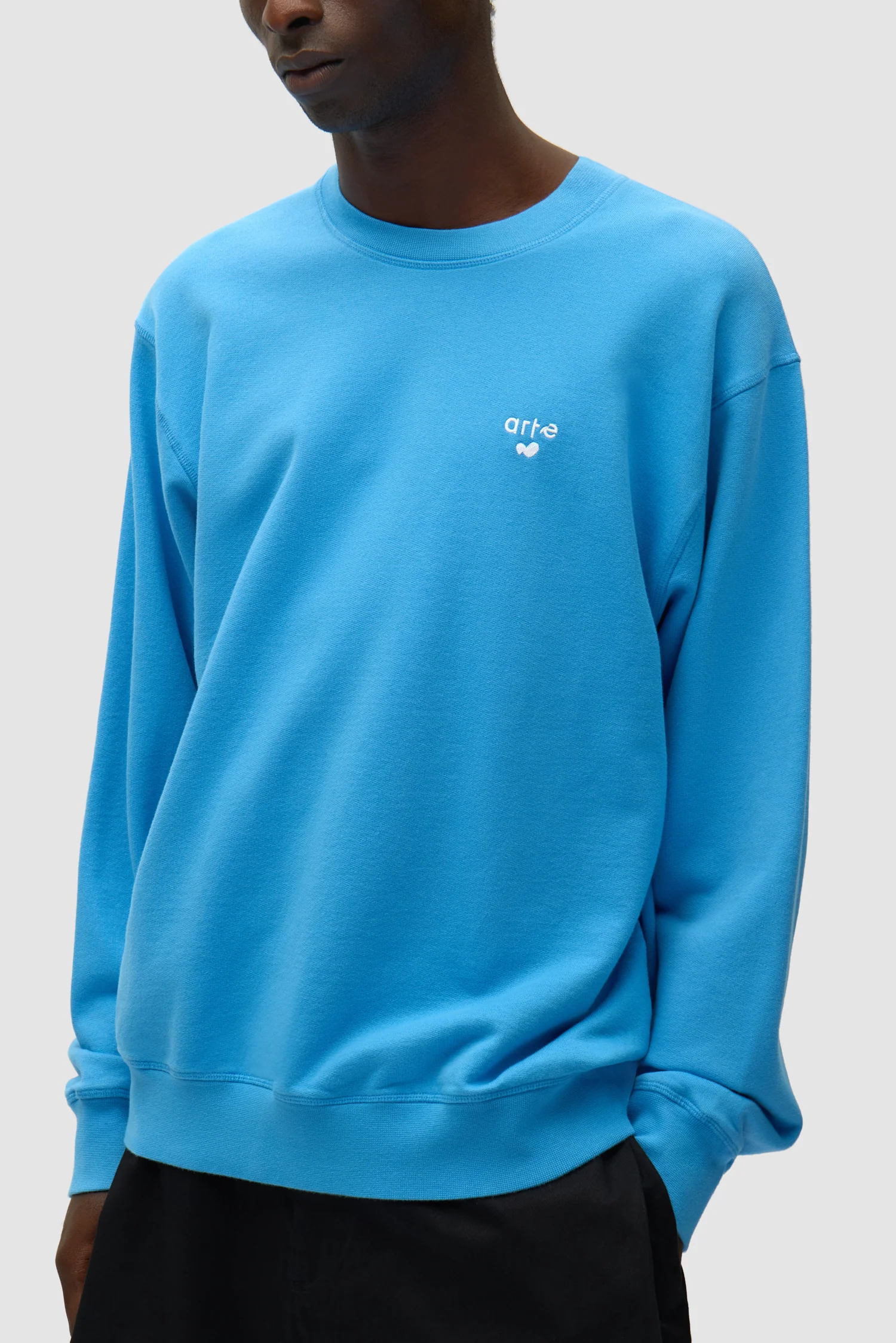 Heart Logo Crewneck - Blue - Image 7