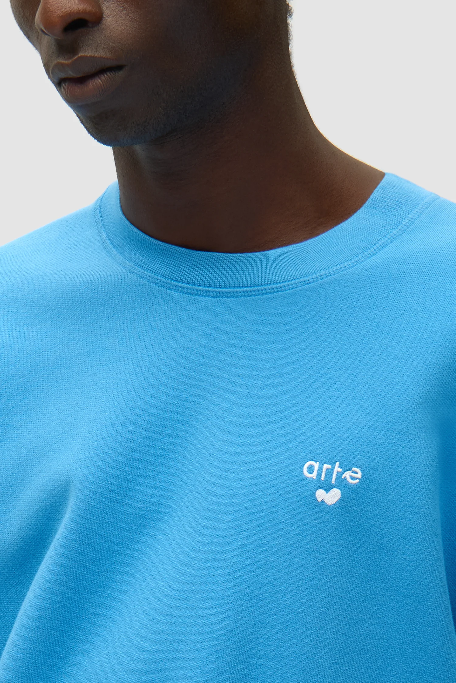 Heart Logo Crewneck - Blue - Image 8