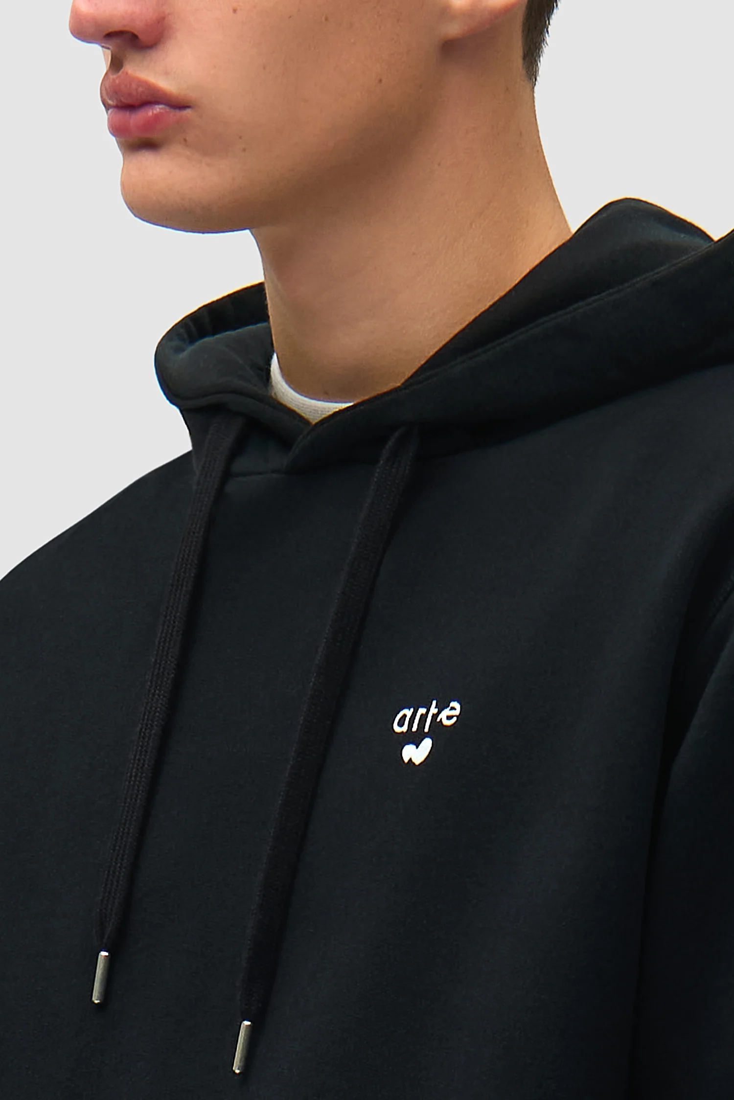 Heart Logo Hoodie - Black - Image 8