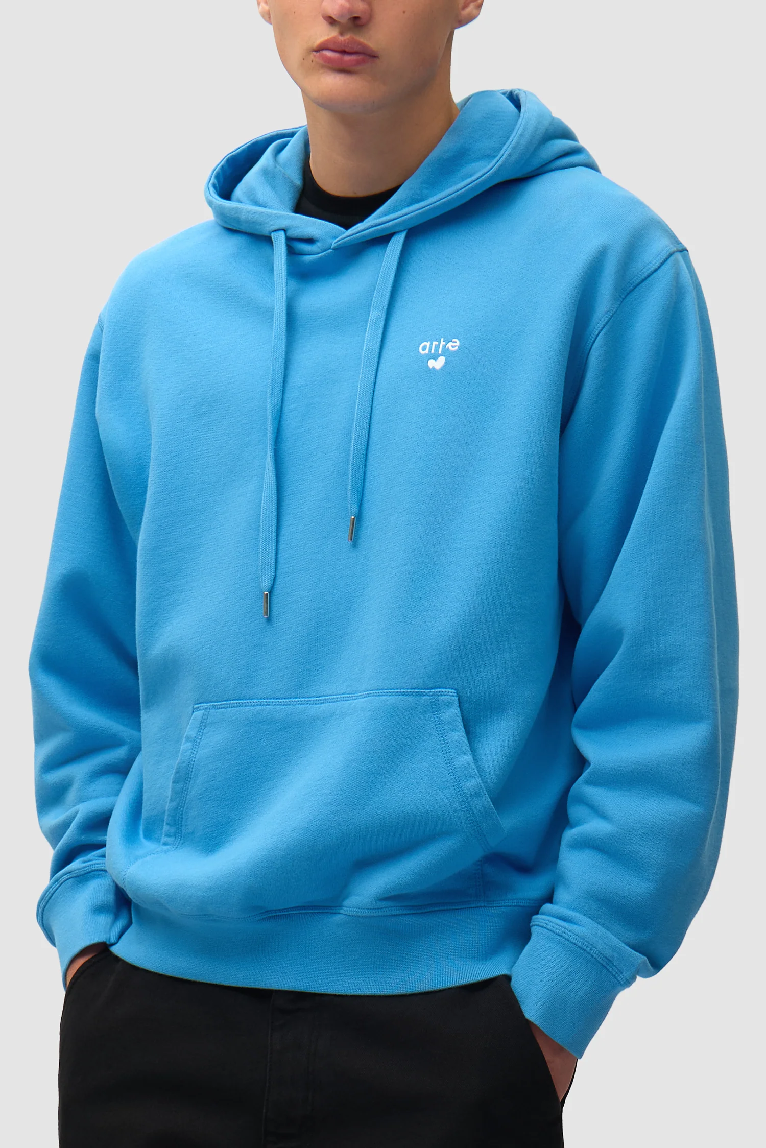 Heart Logo Hoodie - Blue - Image 7