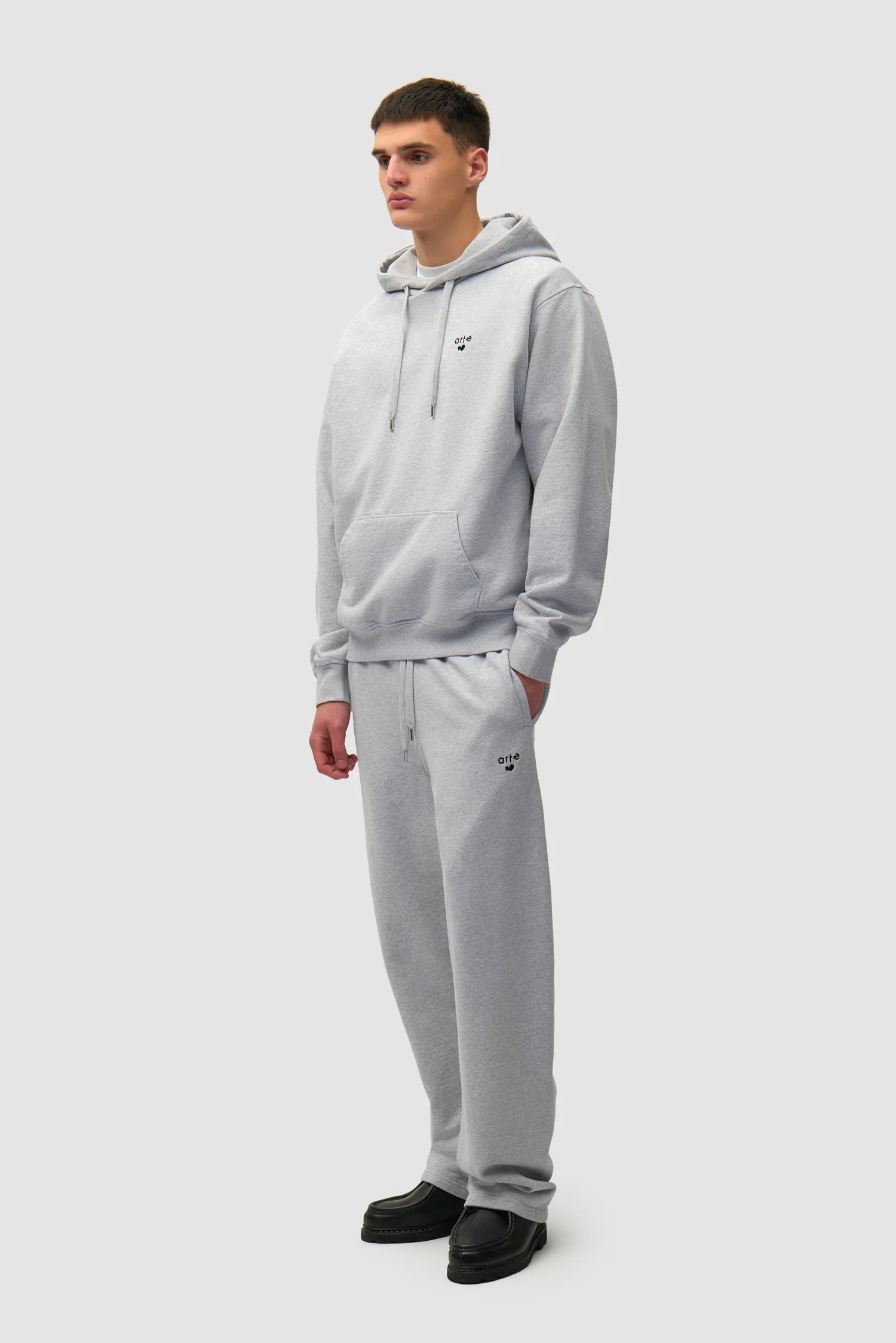 Heart Logo Hoodie - Grey - Image 4