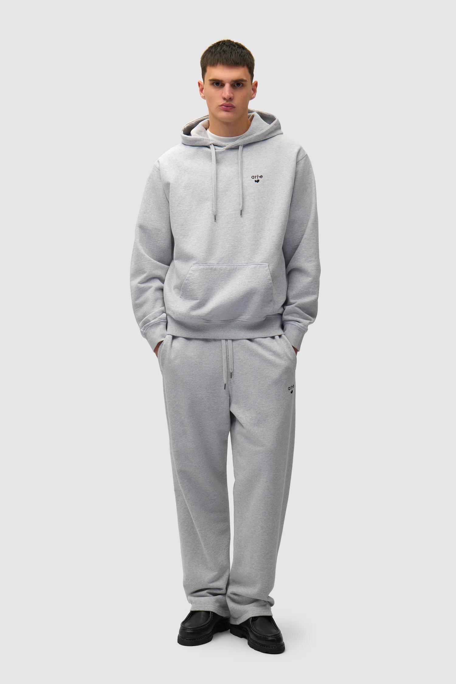 Heart Logo Hoodie - Grey - Image 5