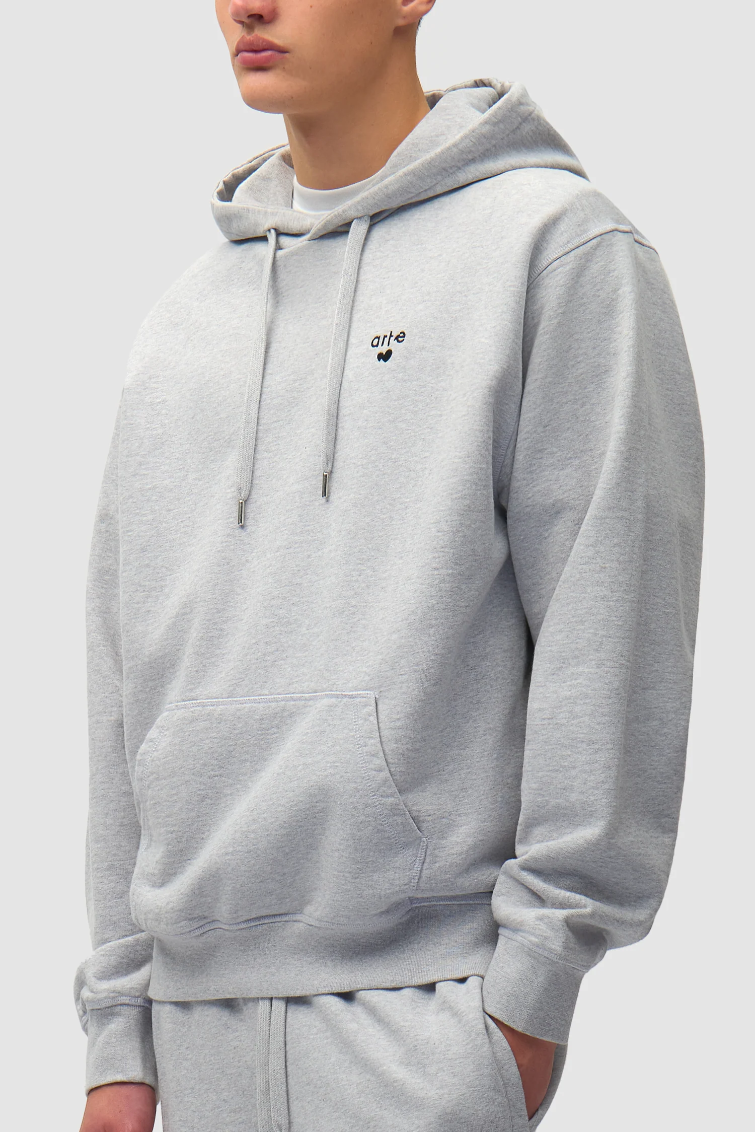 Heart Logo Hoodie - Grey - Image 7