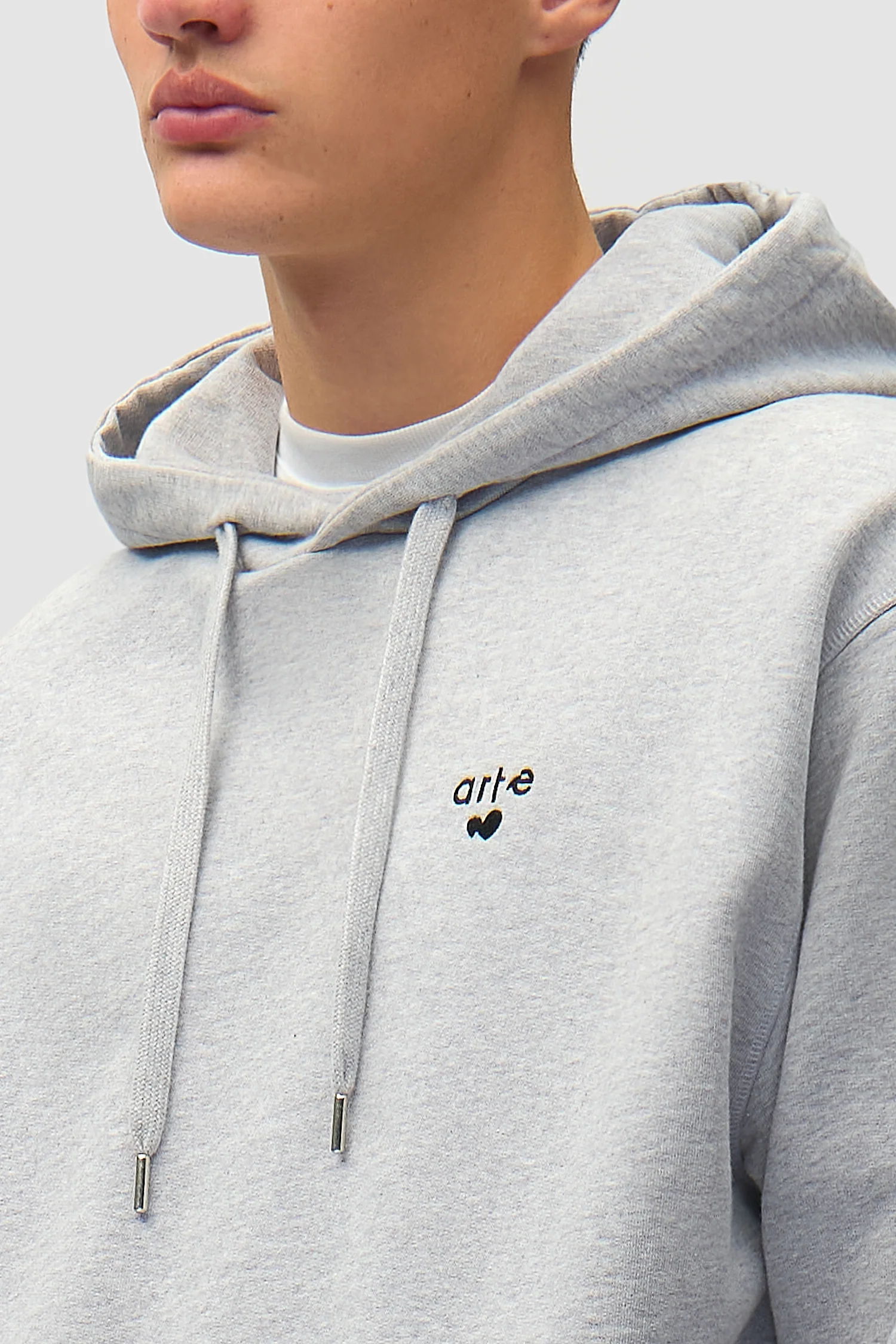 Heart Logo Hoodie - Grey - Image 8