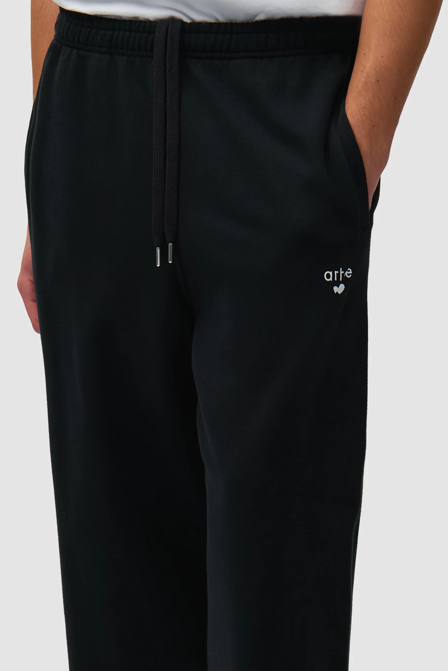 Heart Logo Sweatpants - Black - Image 8