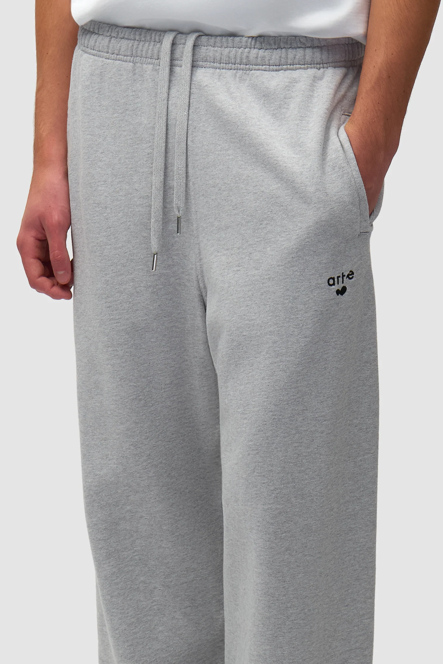 Heart Logo Sweatpants - Grey - Image 8