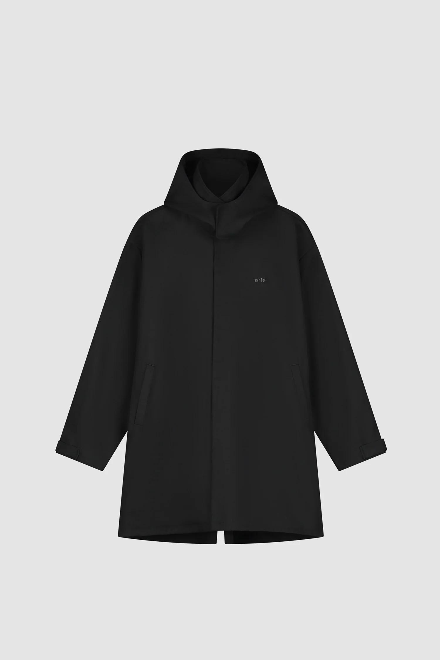 Linen Coat - Black - Image 10