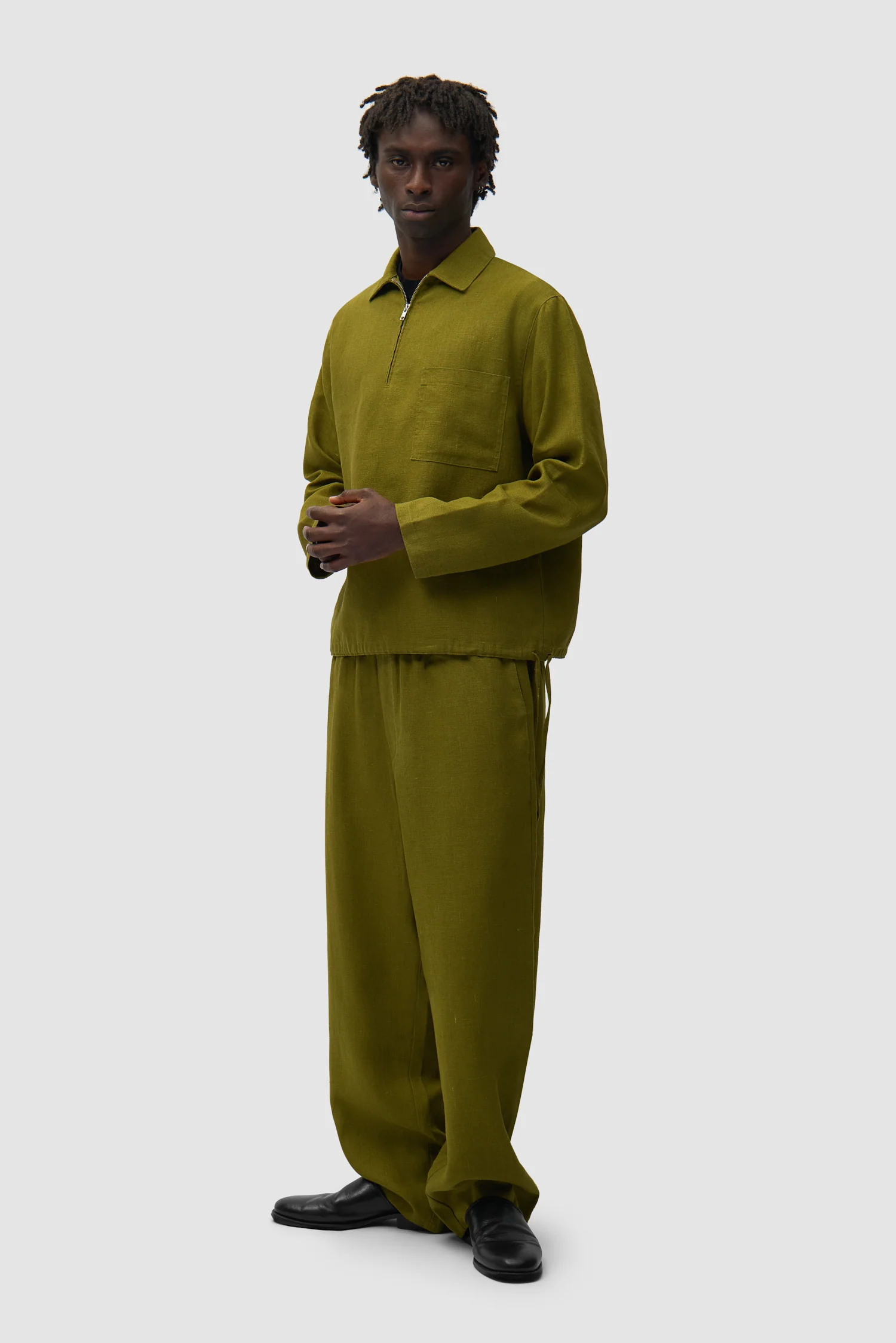 Linen Pants - Green - Image 5