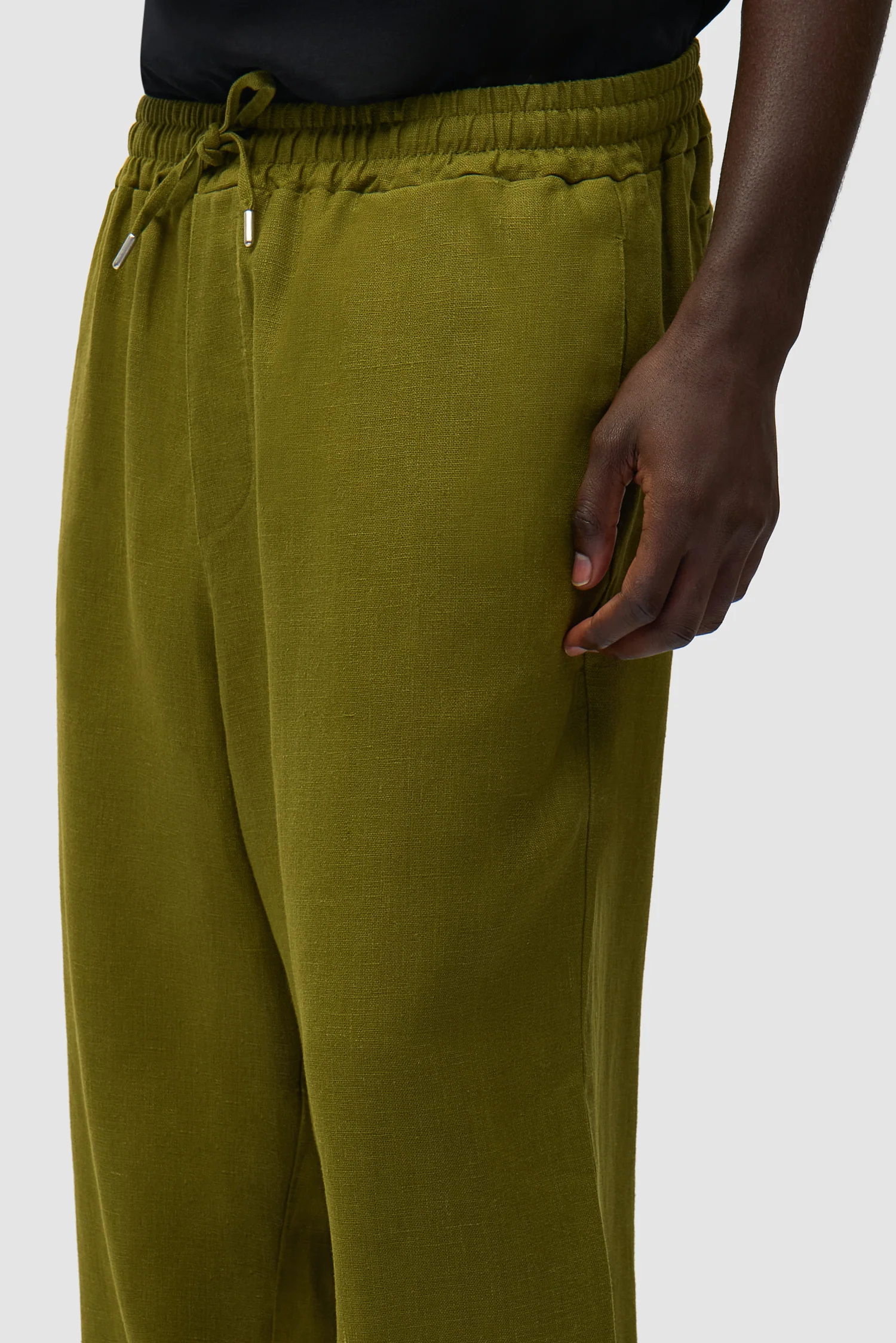 Linen Pants - Green - Image 9
