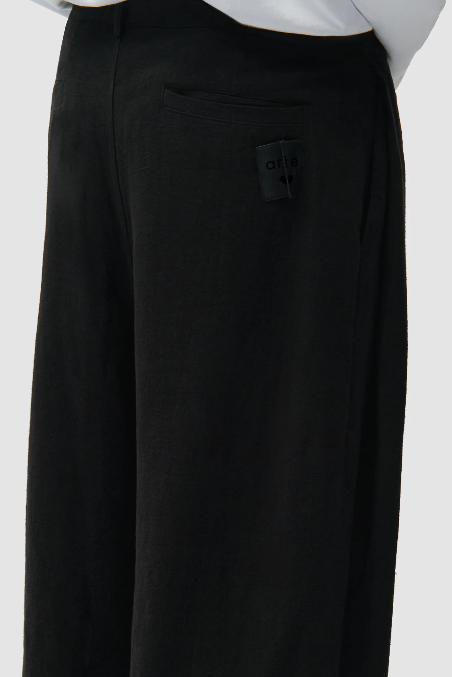 Linen Suit Pants - Black - Image 9