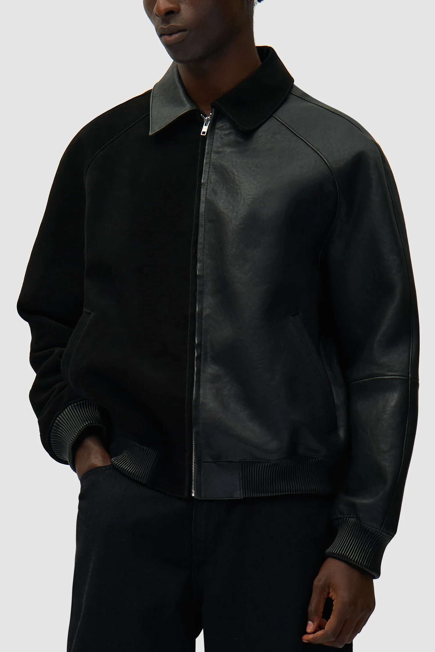 Multi Leather Jacket - Black - Image 7