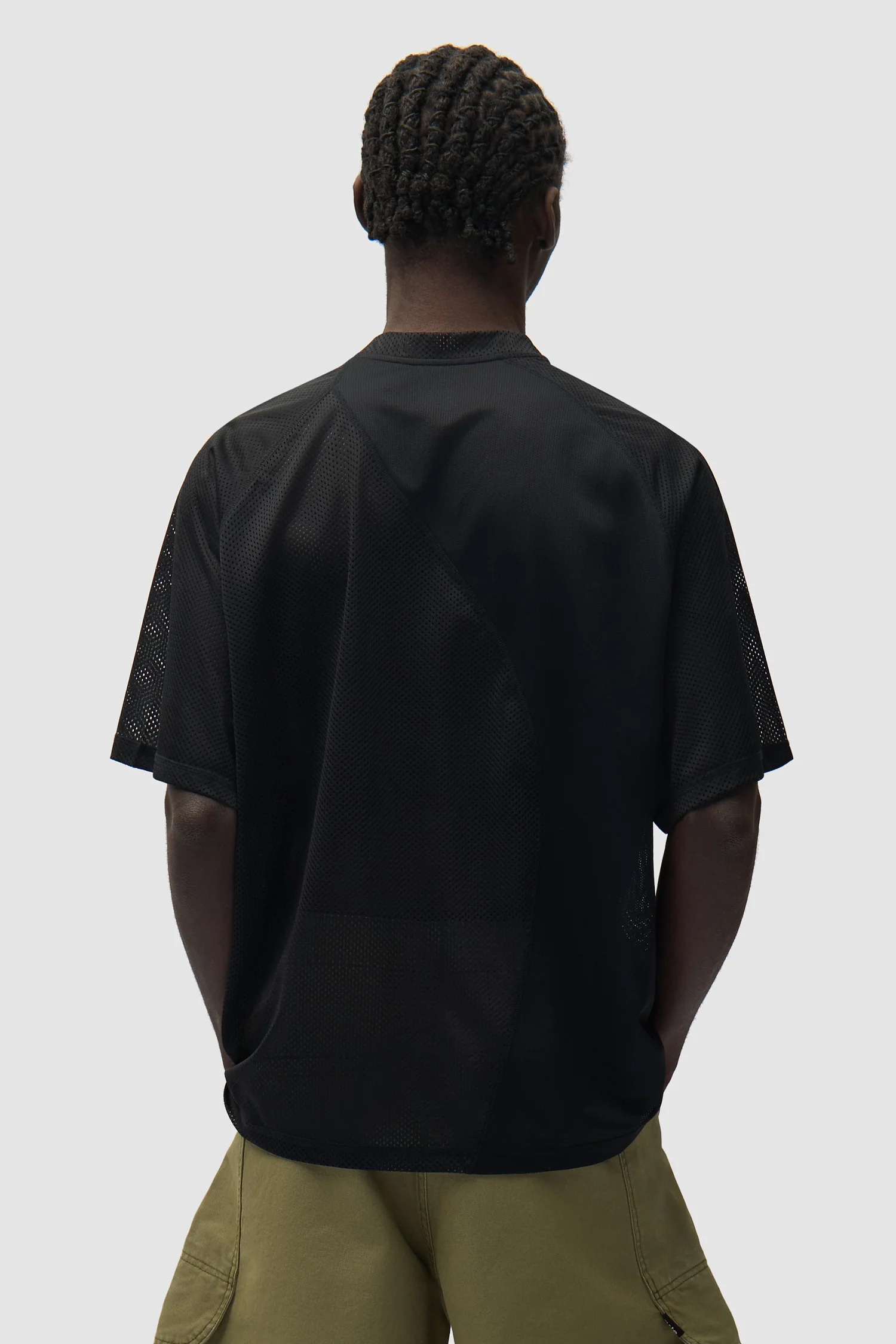 Multi Mesh T-shirt - Black - Image 3