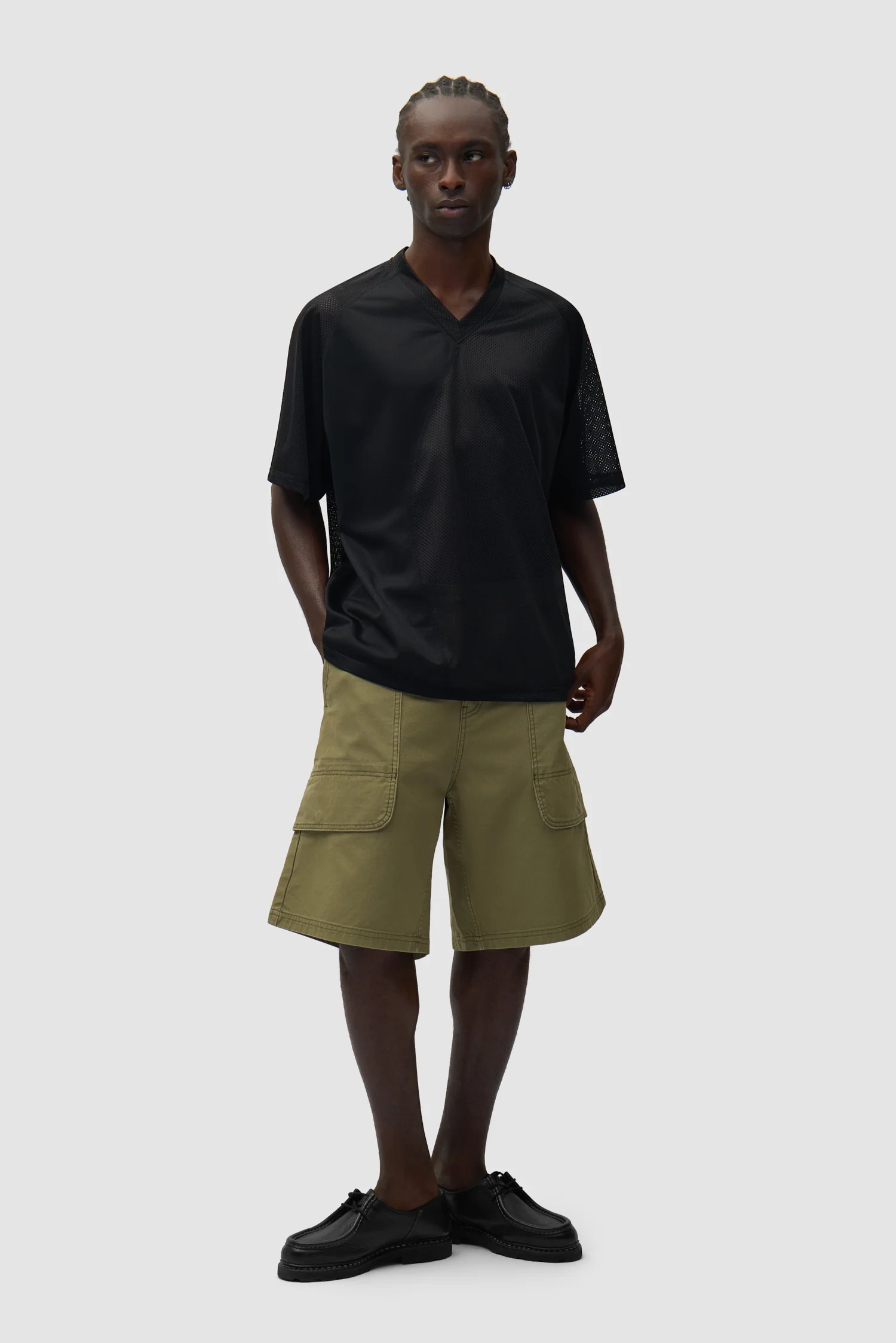 Multi Mesh T-shirt - Black - Image 5