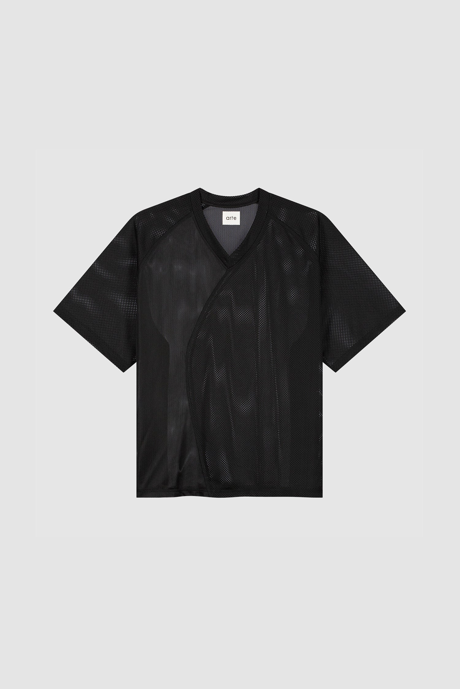 Multi Mesh T-shirt - Black - Image 9