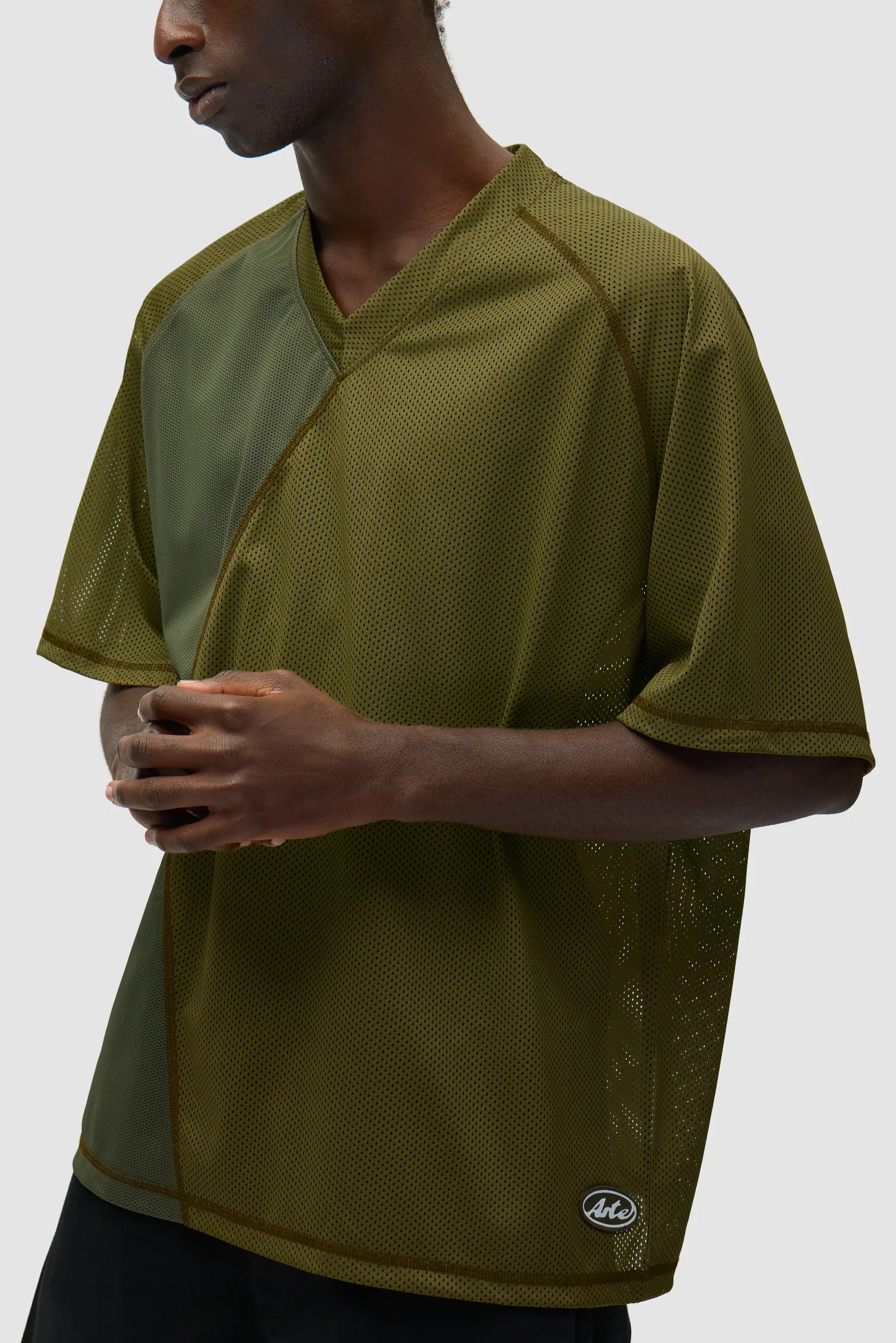 Multi Mesh T-shirt - Green - Image 7