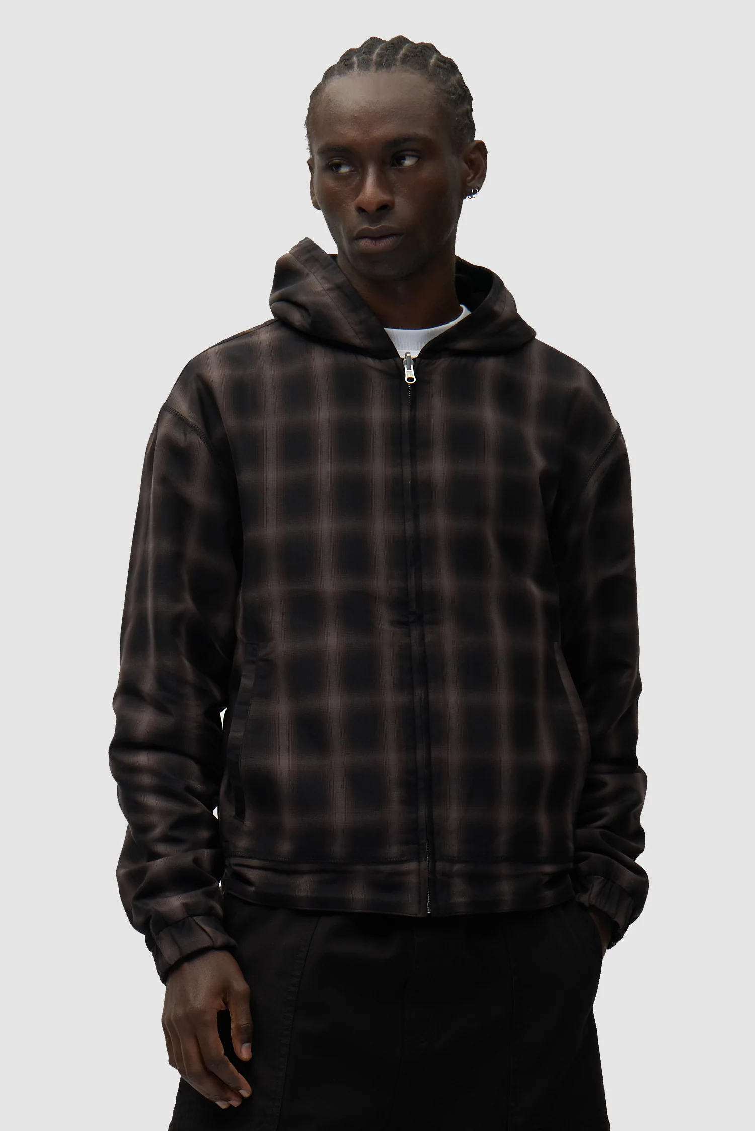 Reversible Fleece Jacket - Black - Image 3