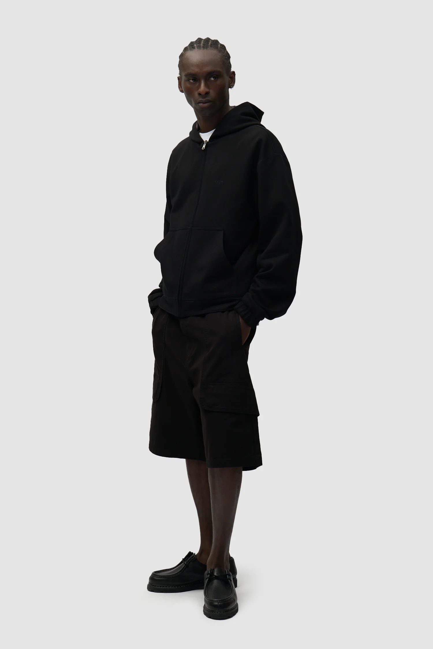 Reversible Fleece Jacket - Black - Image 7