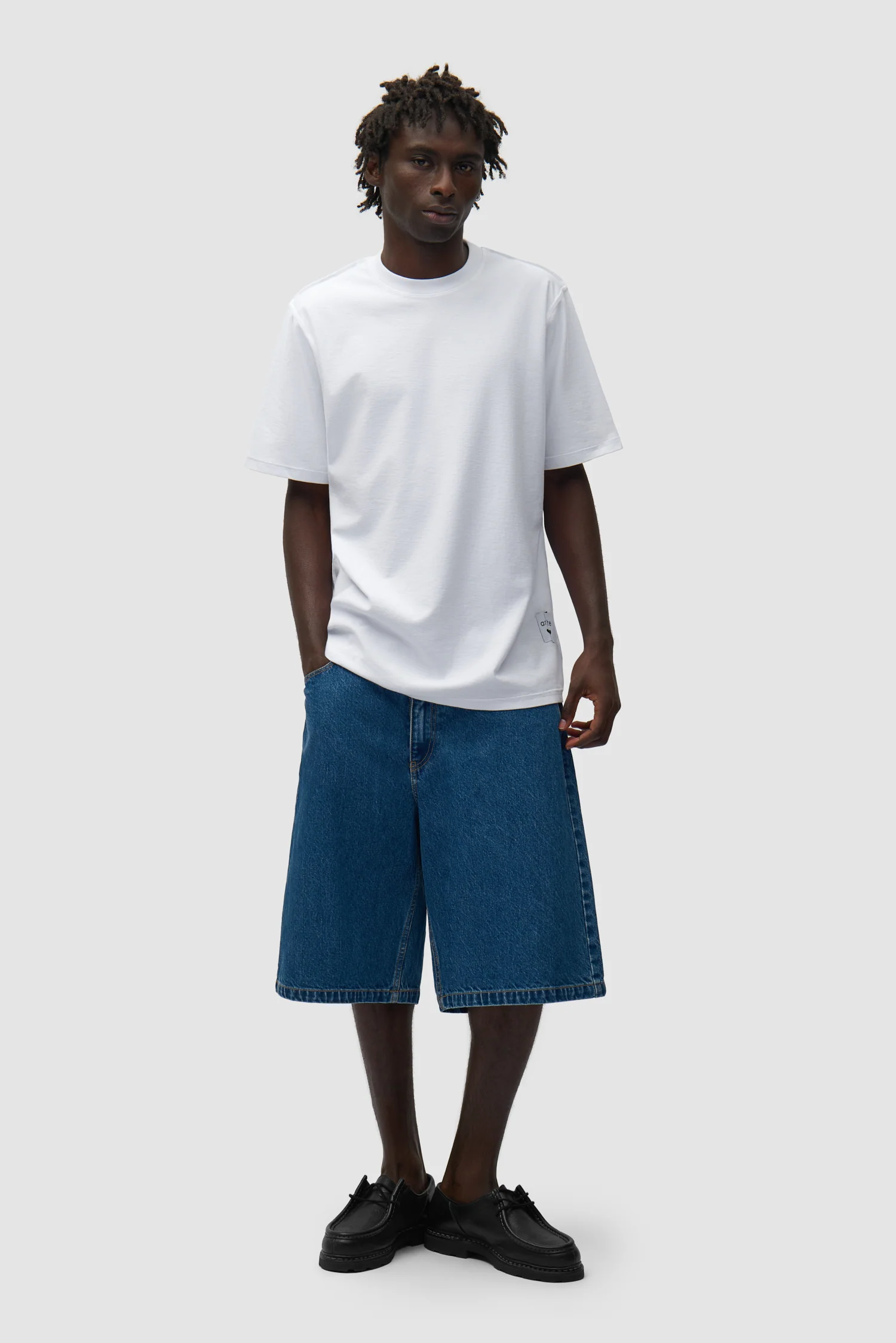 Reversible label T-shirt - White - Image 4