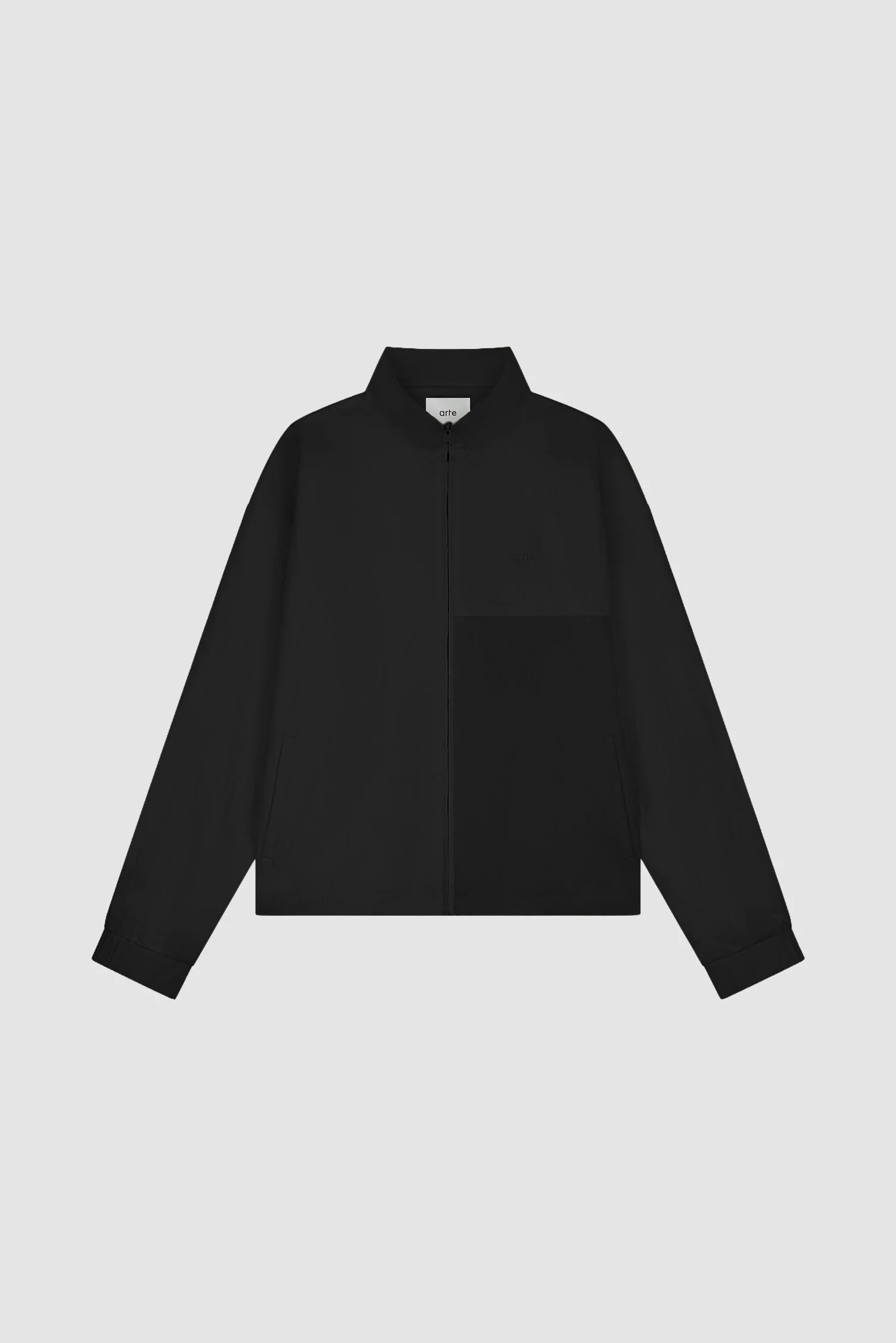 Squared Track Jacket - Black - Image 9