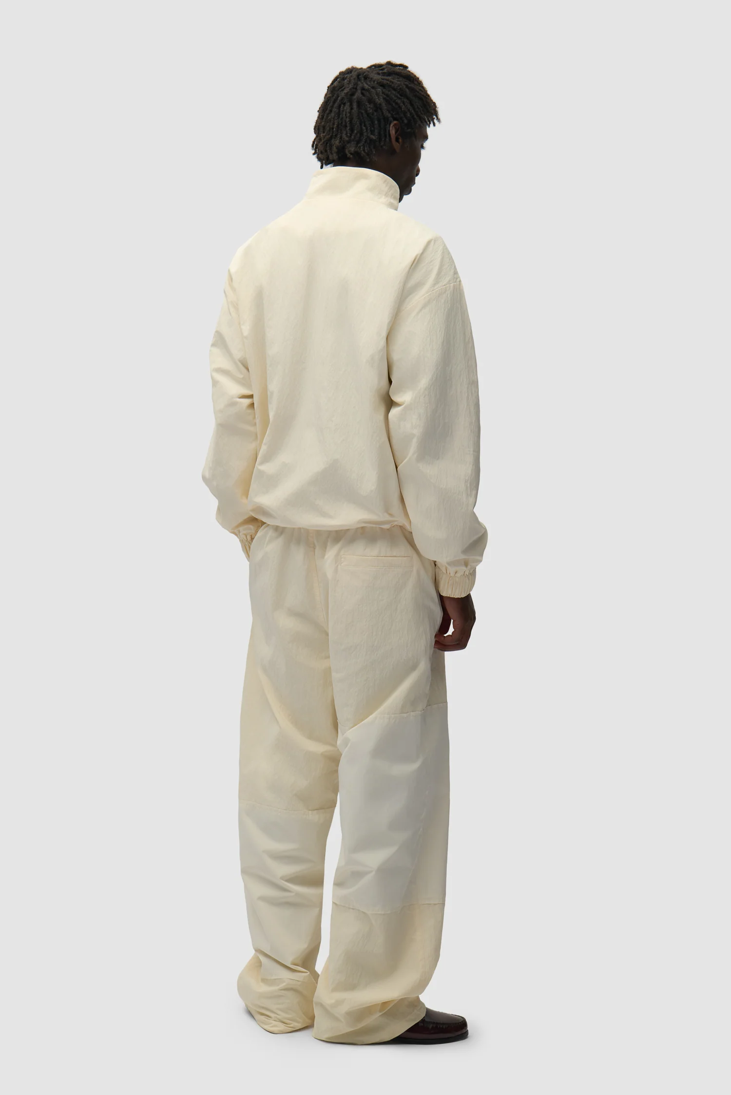 Squared Track Jacket - Cream - Image 6