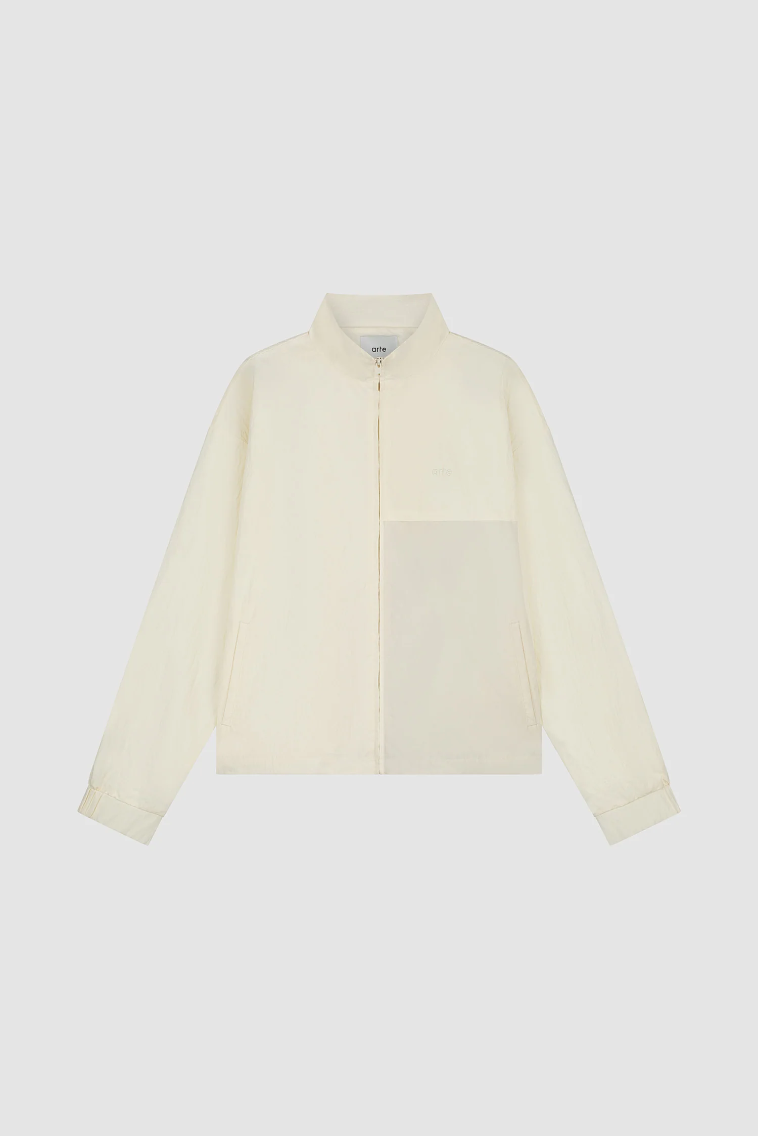 Squared Track Jacket - Cream - Image 9