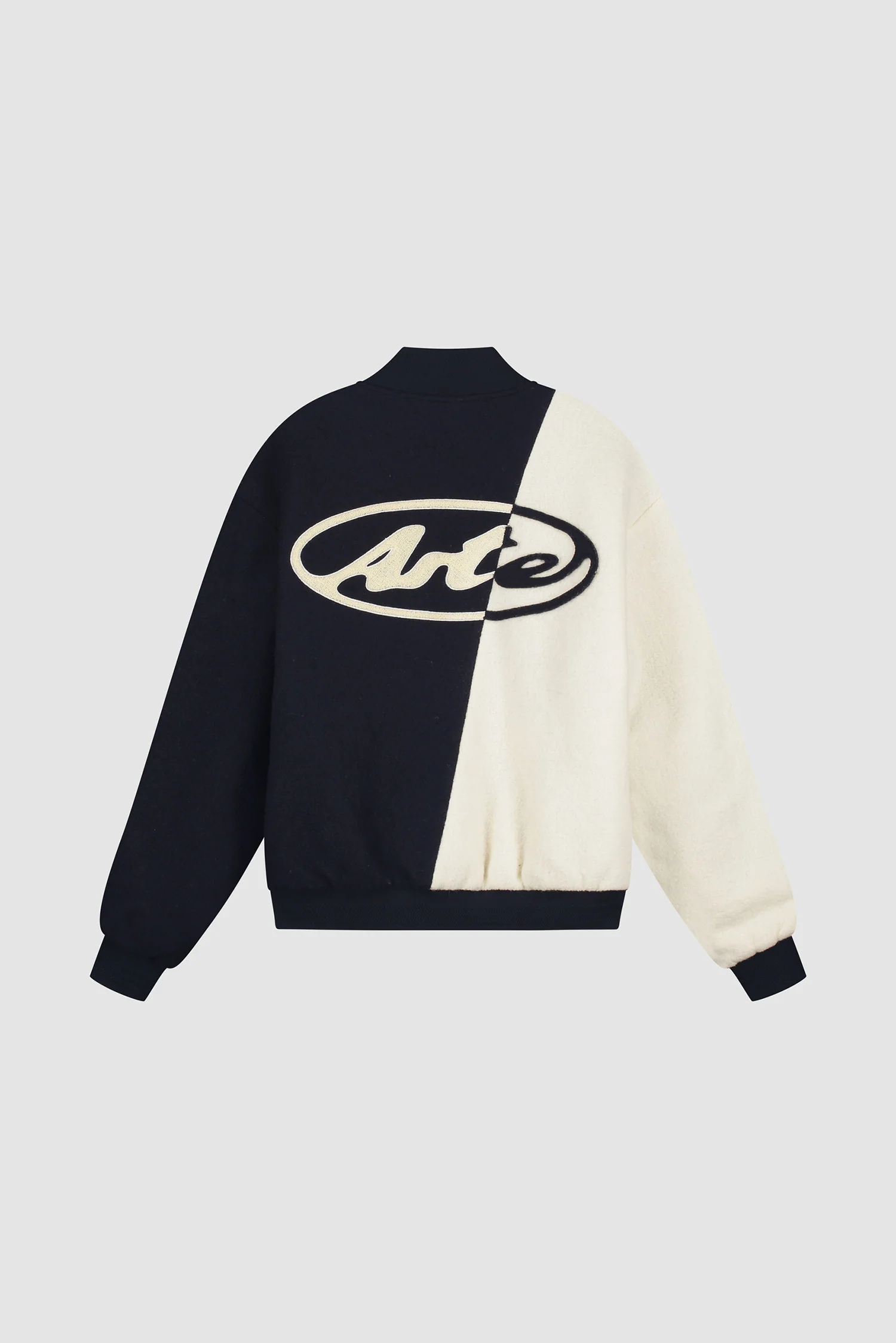 Wool Varsity Jacket - Blue/White - Image 10